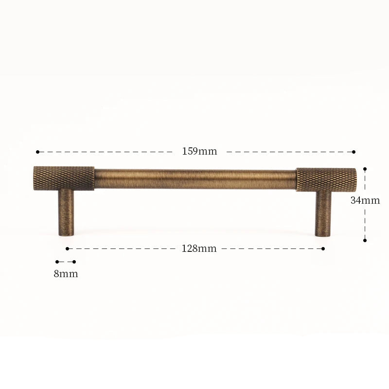Poignée de meuble cuisine, placard, tiroir en laiton style antique