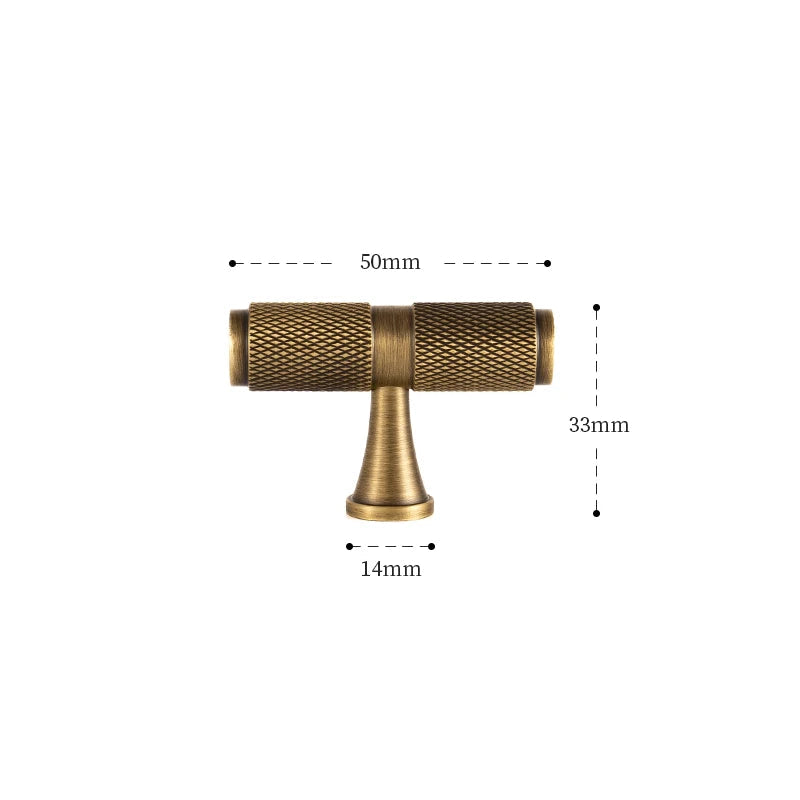 Antique-style brass kitchen, cupboard and drawer handles