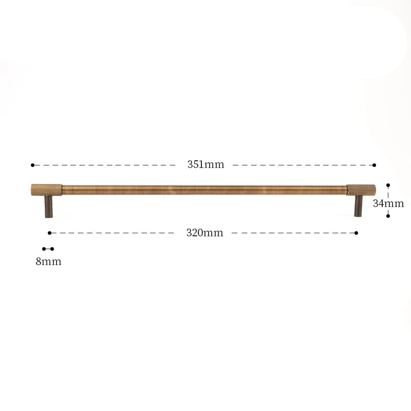 Poignée de meuble cuisine, placard, tiroir en laiton style antique