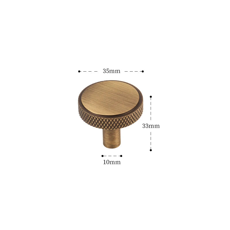 Antique-style brass kitchen, cupboard and drawer handles