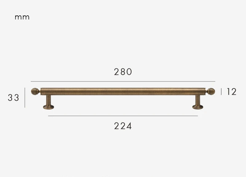Antique Bronze effect furniture handle