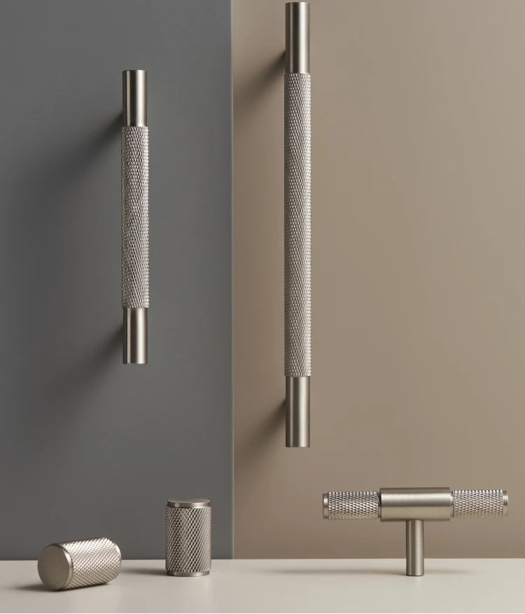 Poignée de meuble en Laiton Argenté