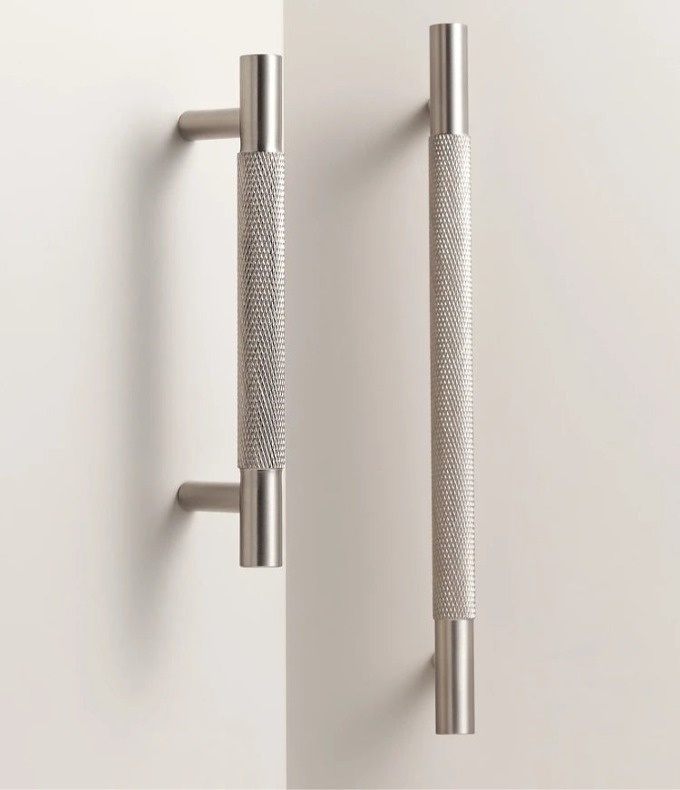 Poignée de meuble en Laiton Argenté