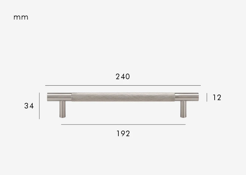 Poignée de meuble en Laiton Argenté