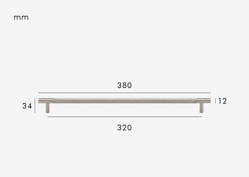 Poignée de meuble en Laiton Argenté