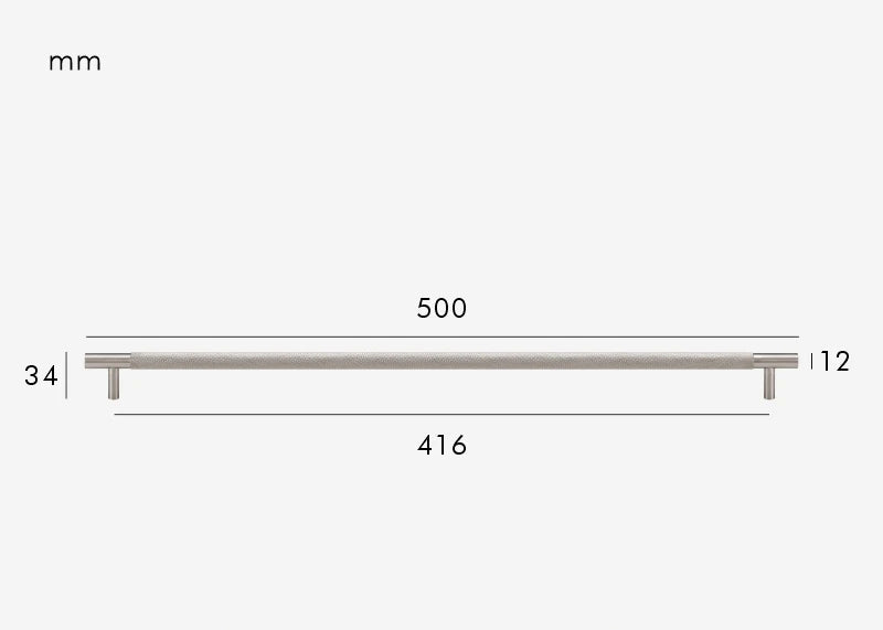 Poignée de meuble en Laiton Argenté