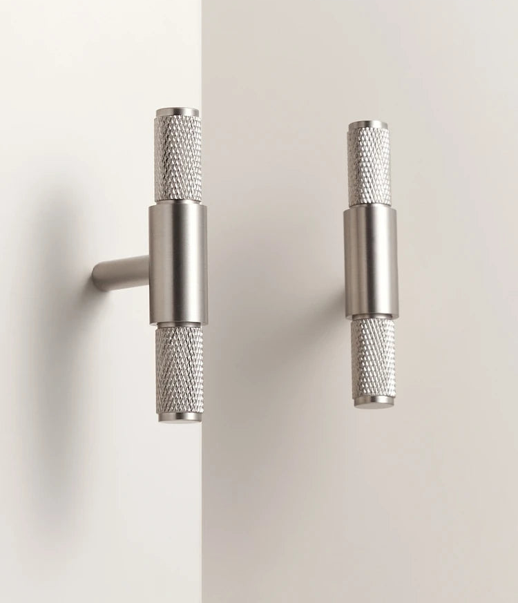 Poignée de meuble en Laiton Argenté