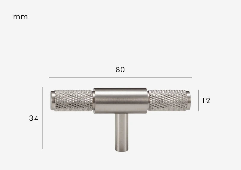 Poignée de meuble en Laiton Argenté