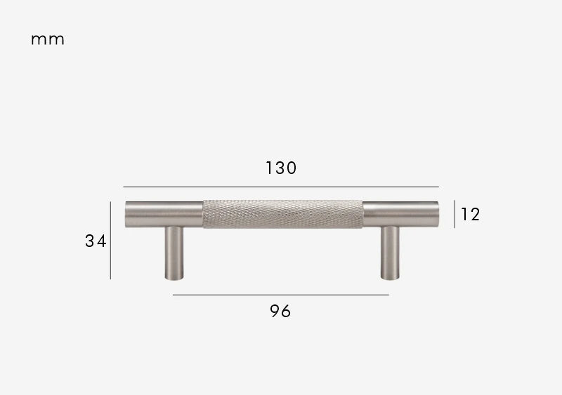 Poignée de meuble en Laiton Argenté