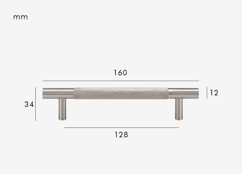 Poignée de meuble en Laiton Argenté