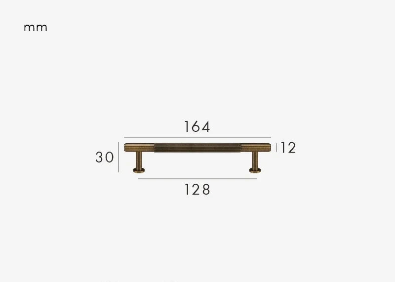 Poignée de meuble en Laiton effet bronze