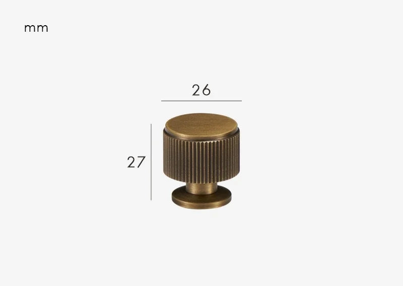 Poignée de meuble en Laiton effet bronze