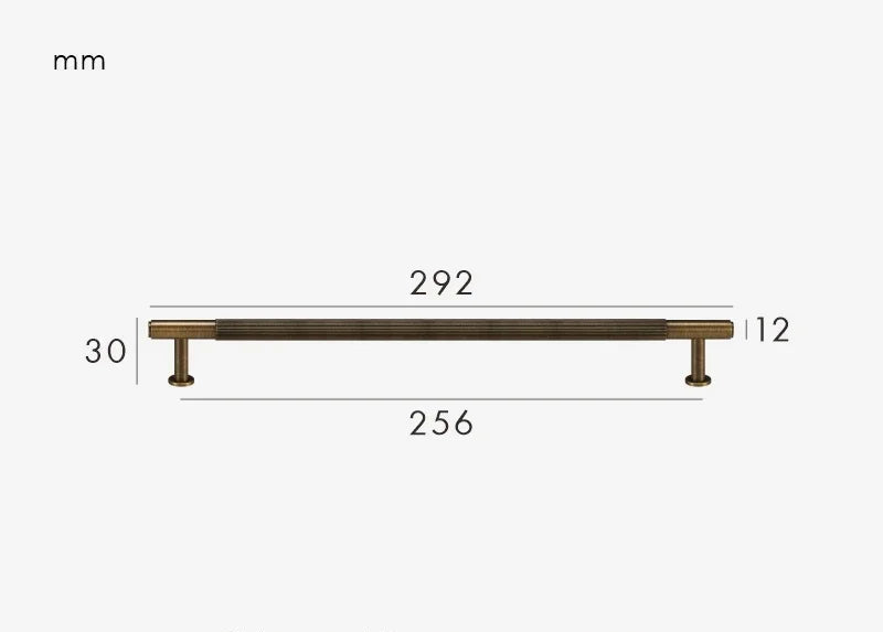 Poignée de meuble en Laiton effet bronze