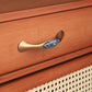 Blue ceramic furniture handle