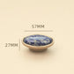 Blue ceramic furniture handle