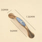 Blue ceramic furniture handle