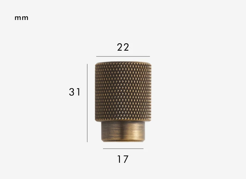 Poignée de meuble laiton massif luxueux