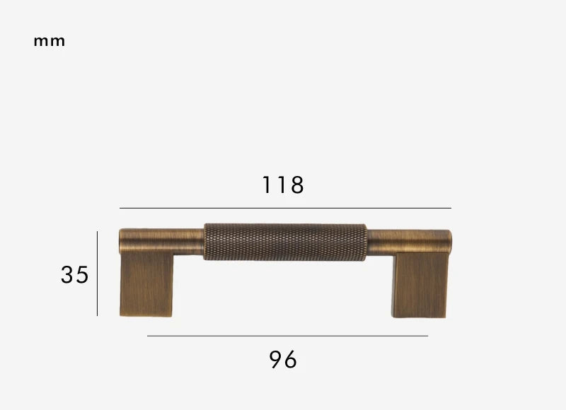 Poignée de meuble laiton massif luxueux