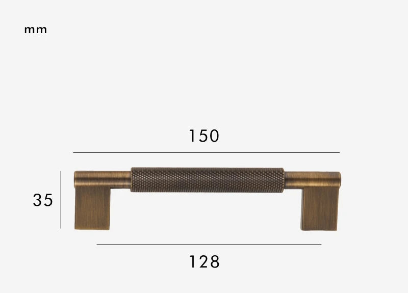 Poignée de meuble laiton massif luxueux