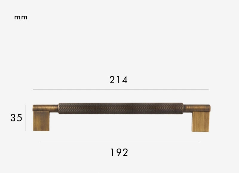 Poignée de meuble laiton massif luxueux