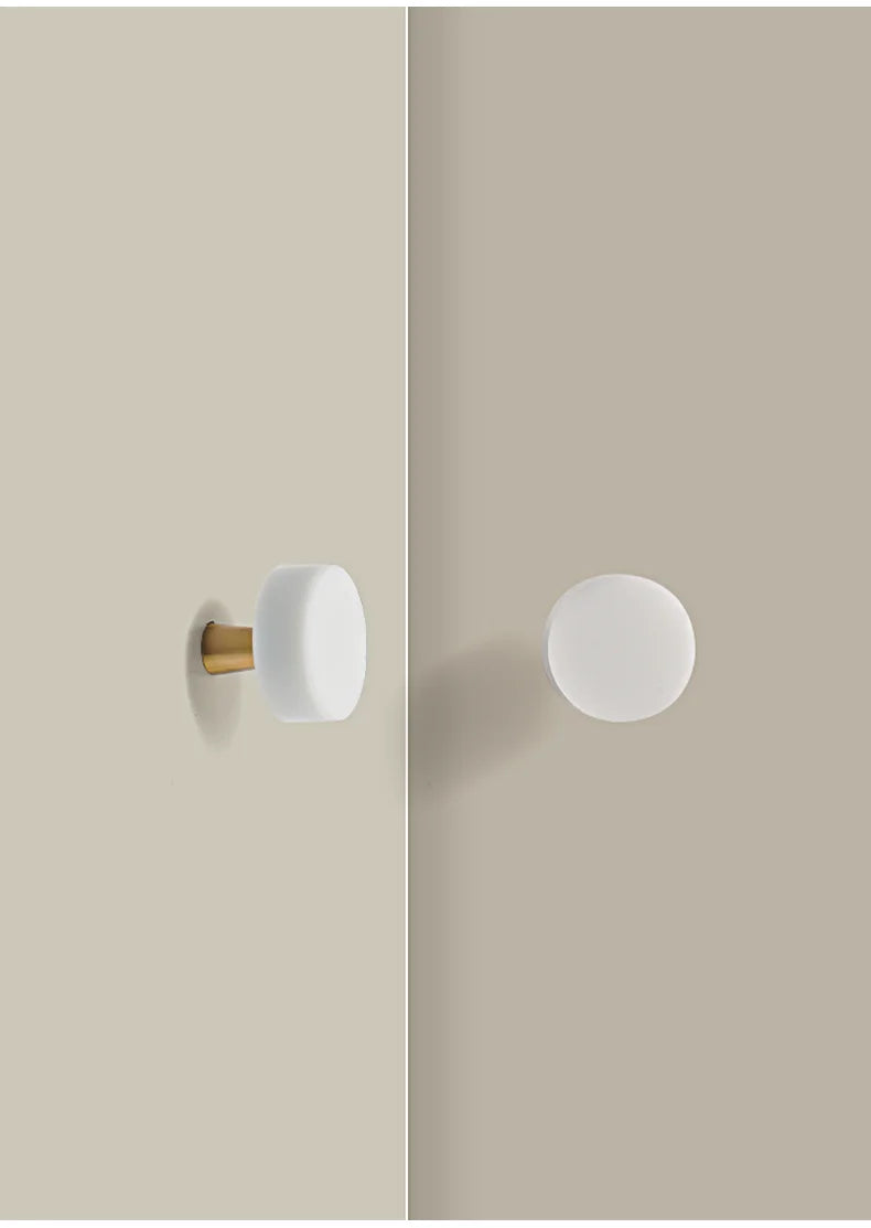 Poignée de meuble marbre Blanc