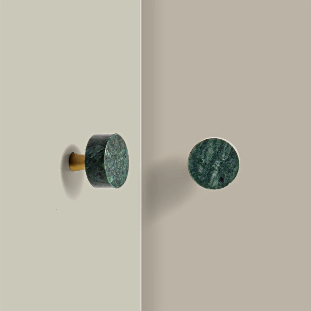 Poignée de meuble marbre vert