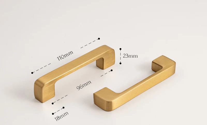 Poignée de meuble moderne Doré Brossé