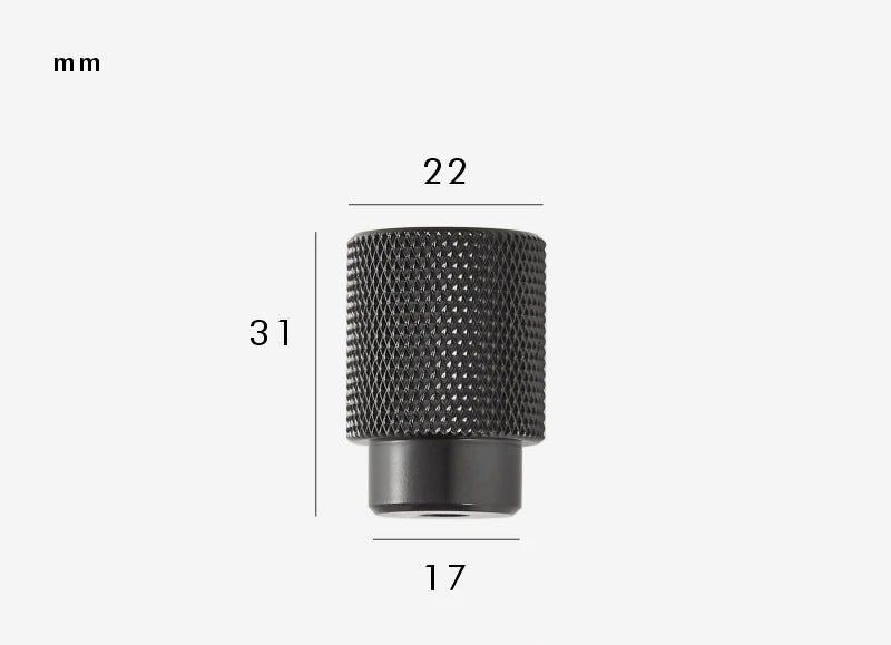 Poignée de meuble moderne Noir