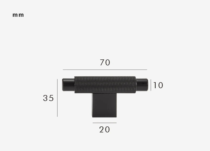 Poignée de meuble moderne Noir