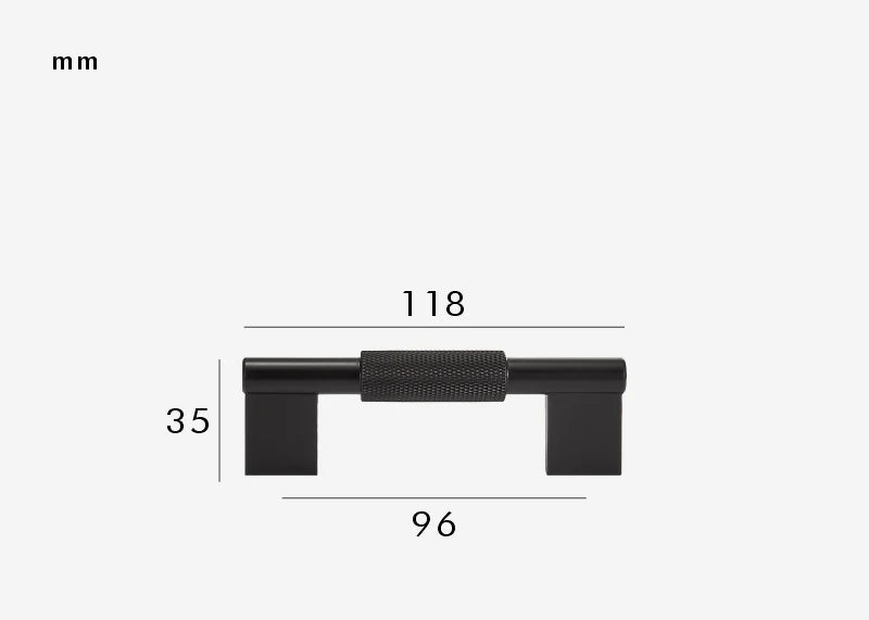 Poignée de meuble moderne Noir
