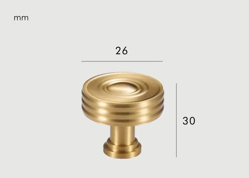 Poignée de meuble moderne Or brossé