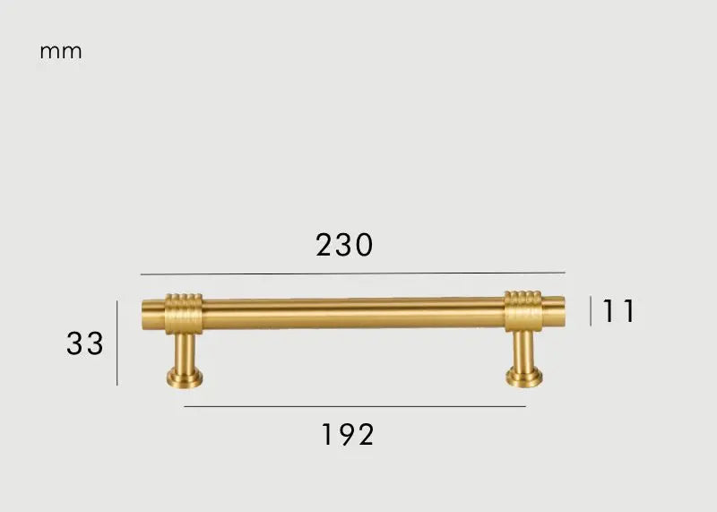 Poignée de meuble moderne Or brossé