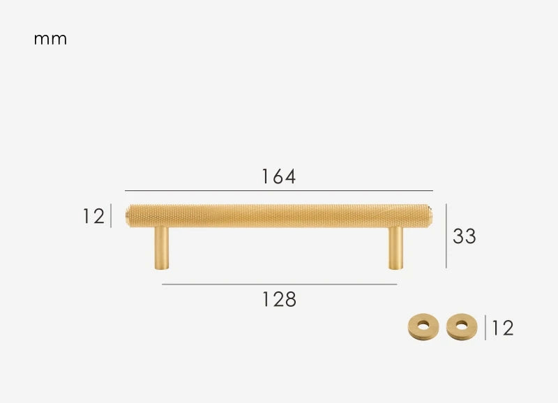 Poignée de meuble moderne en laiton style or