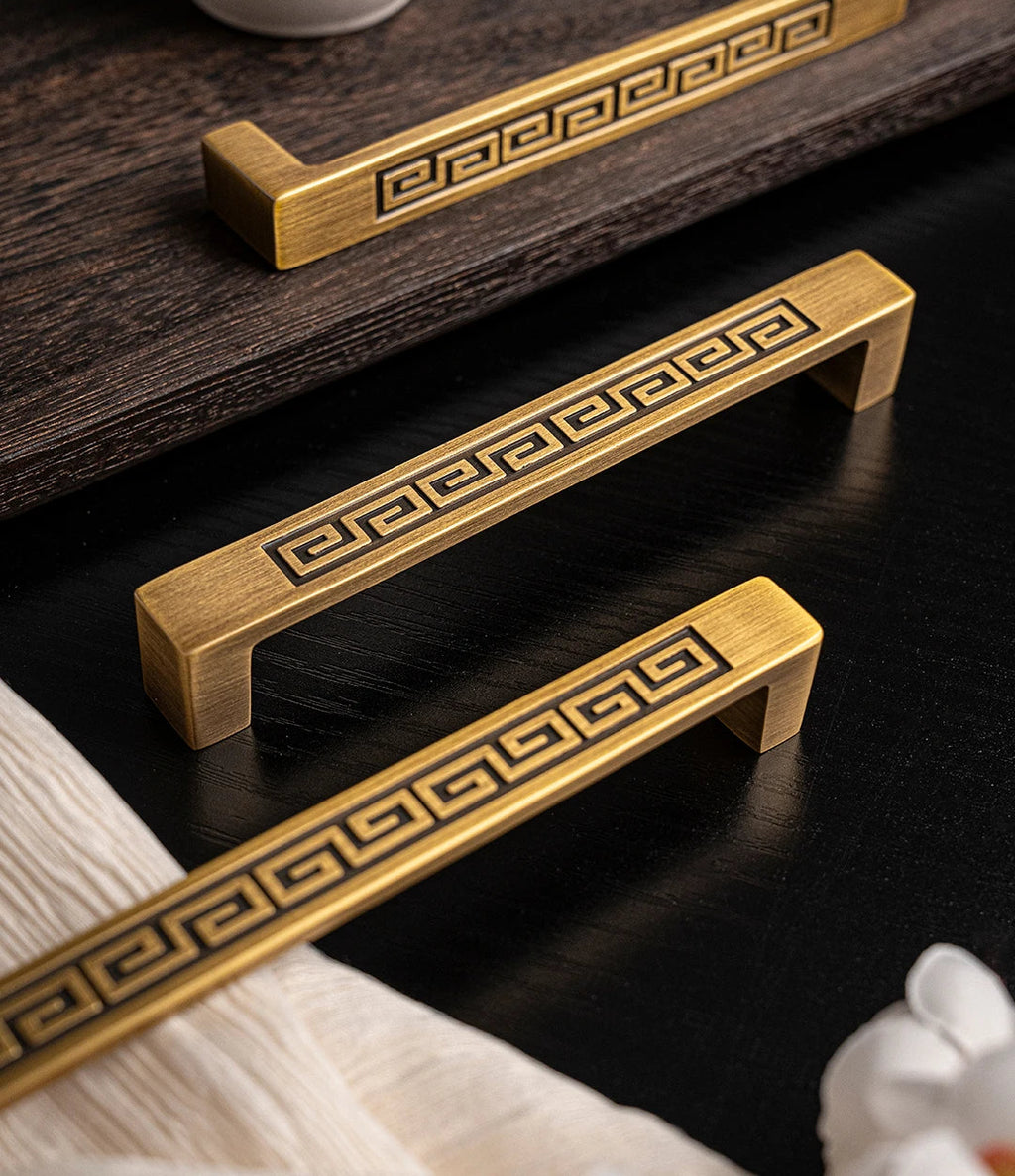 Poignée de meuble motif Doré