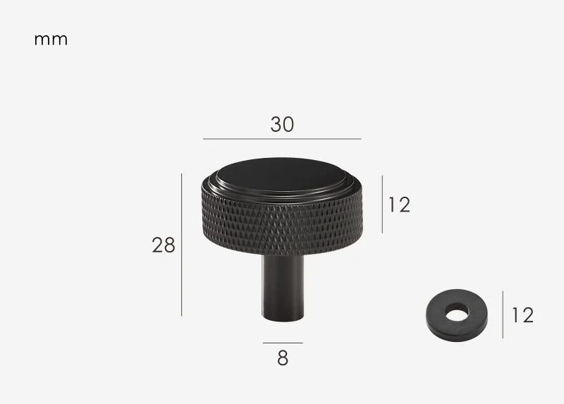 Poignée de meuble noir style moderne