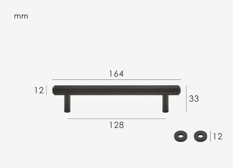 Poignée de meuble noir style moderne