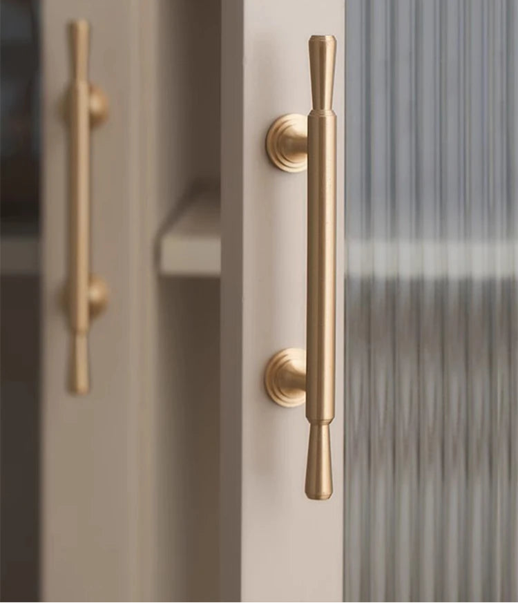 brushed gold cabinet handle