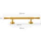 brushed gold cabinet handle