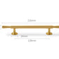 brushed gold cabinet handle