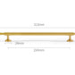 brushed gold cabinet handle