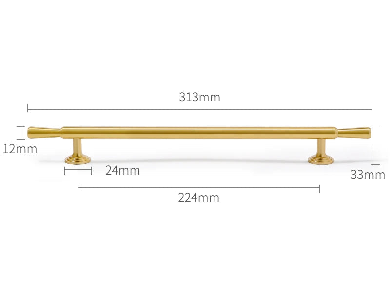 brushed gold cabinet handle