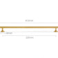 brushed gold cabinet handle