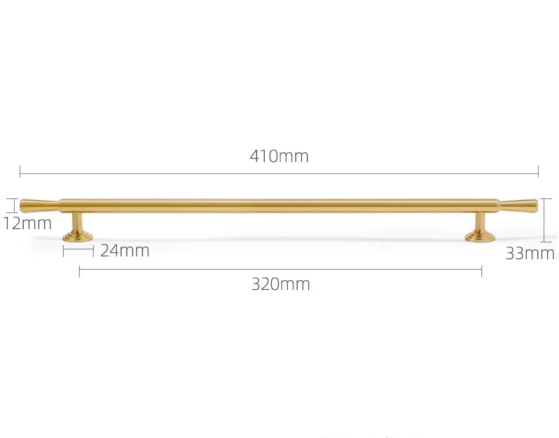 brushed gold cabinet handle