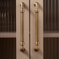 Original brass furniture handle, bronze effect