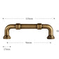 Original brass furniture handle, bronze effect