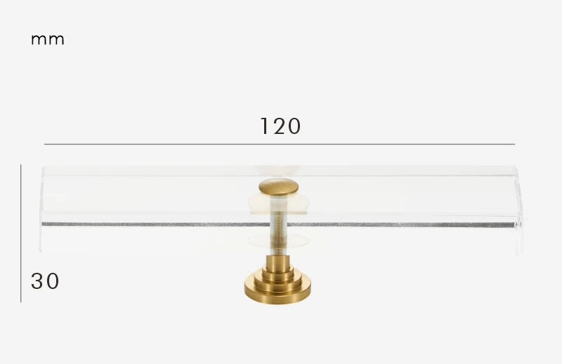 Poignée de meuble originale transparente