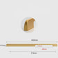 Rectangular furniture handle Brushed gold