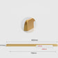 Rectangular furniture handle Brushed gold