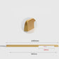 Rectangular furniture handle Brushed gold