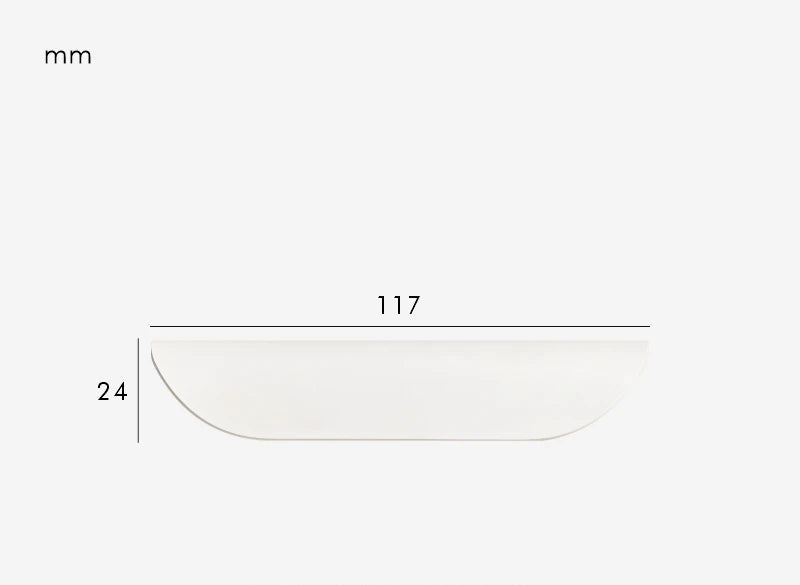 Poignée de meuble salle de bain & cuisine Blanc